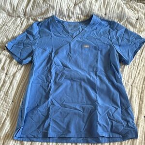 Blue figs scrub top xl